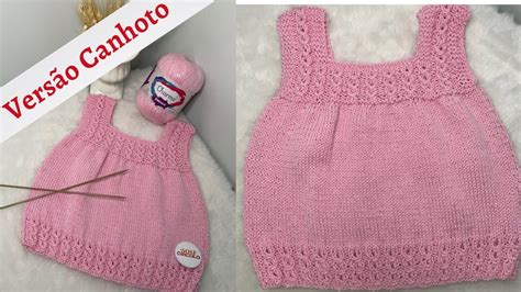 CANHOTO VESTIDO EM TRICÔ PARA BEBÊ PONTO OITINHO YouTube