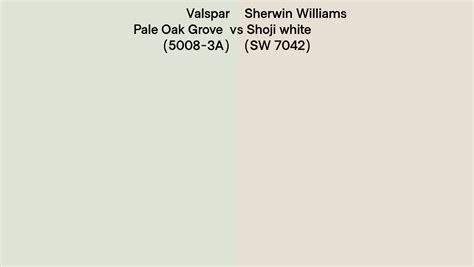 Valspar Pale Oak Grove A Vs Sherwin Williams Shoji White Sw