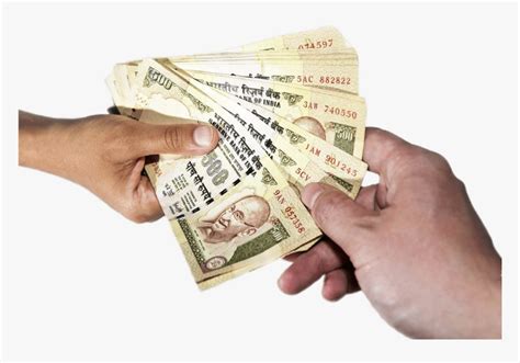 Rupees Passing Hands Transparent Indian Rupee Png Png Download