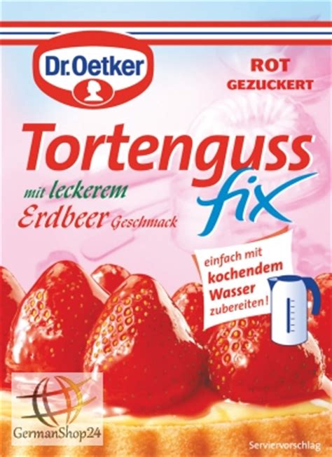 Dr Oetker Strawberry Flavored Red Cake Glaze Fix Sugared