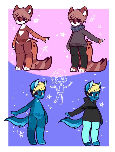 Couple Furry Adopt Auction [closed] Extra Art By Crumpitcroc On