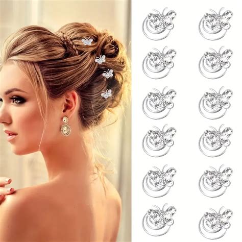 Pack Of 24 Hair Spirals Wedding Curlies Hair Accessories Pearls