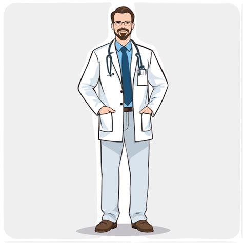 Premium Vector Doctor Vector On White Background