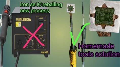 How To IC Reballing New Tools Tricks Iron Se CPU Power Ic