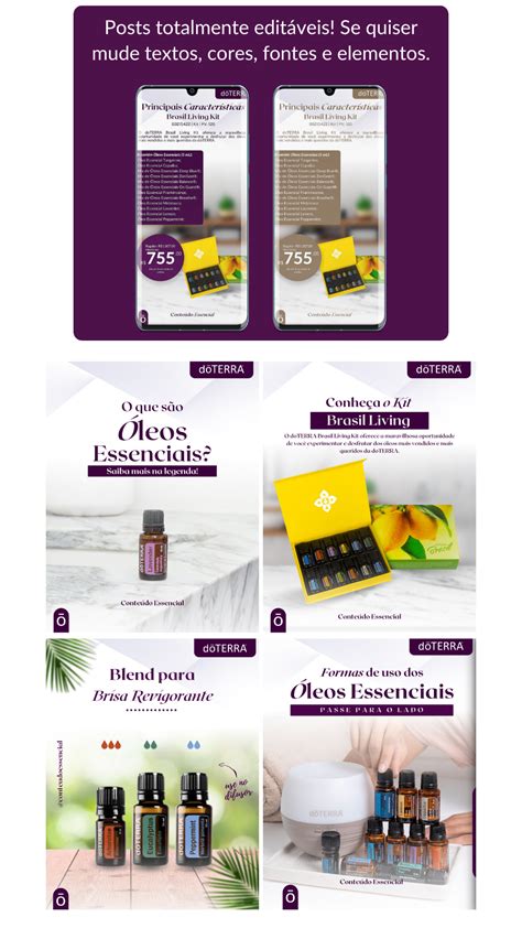 Pack Canva Doterra Conte Do Essencial