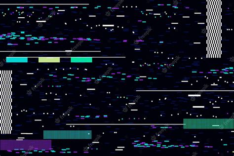 Free Vector Realistic Vhs Effect Background