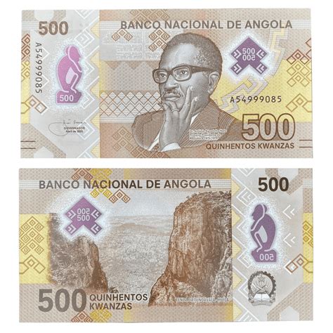 500 Kwanzas FE Angola 2020 Marcon Numismática