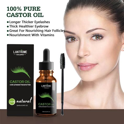 Castor Oil Lash Growth Serum Eyelash Growth Lifting Eyelashes Thick