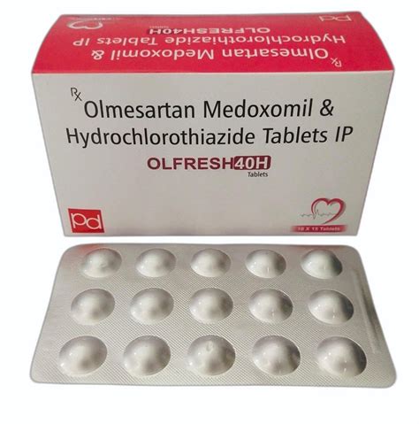 Olmesartan Medoxomil 40 Mg Hydrochlorothiazide 125 Mg At ₹ 240box