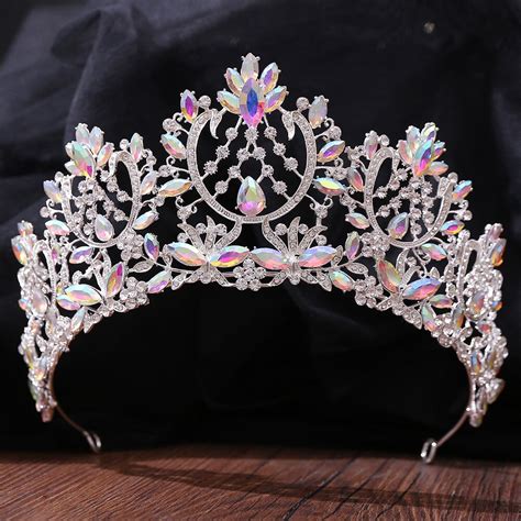 Kmvexo Diadema De Boda Barroca Para Mujer Diadema De Cristal Ab