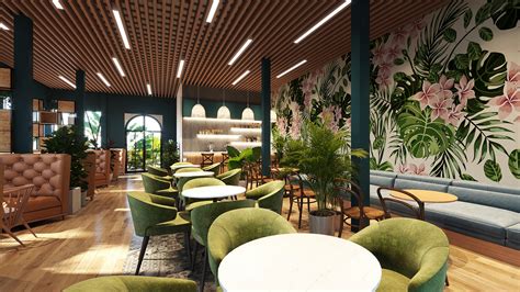 Tropical cafe on Behance