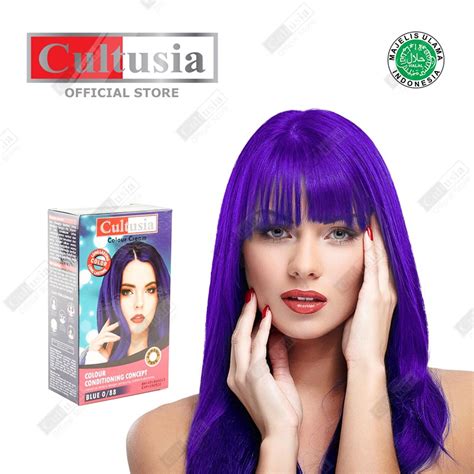 Jual Produk Cultusia Hair Color Blue 0 88 30ml Original