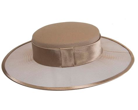 Buff Boater Hat By Cupids Millinery Melbourne In Australia