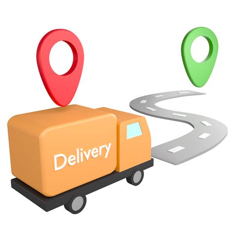 Delivery Van Is Sending Parcel Clipart Flat Design Icon Isolated On