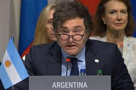 Milei En La Cumbre Por Ucrania Los Argentinos Tenemos Plena