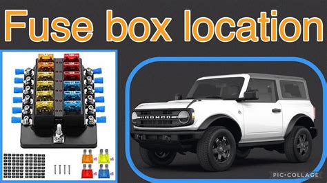 The Fuse Box Location On A Ford Bronco Youtube