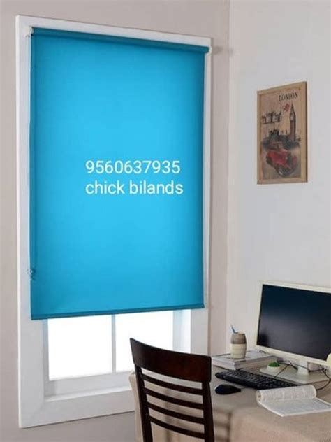 Blue Plain Pvc Window Roller Blind At Rs 110square Feet In Gurugram Id 23795809888