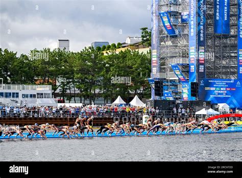 Fukuoka Japan Th July Swimmers Start The Km Women Final