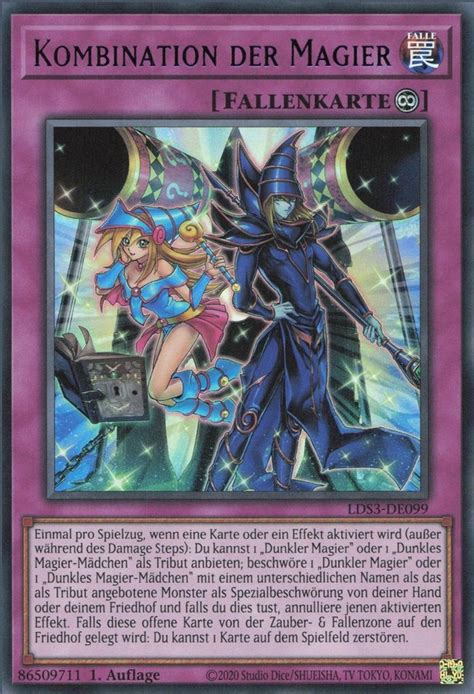 Recollectibles Sammelkarte Yugioh Karte Kombination Der Magier V 3