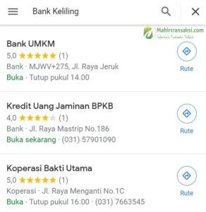 45 Bank Keliling Terdekat Dari Lokasi Saya Langsung Cair 2023