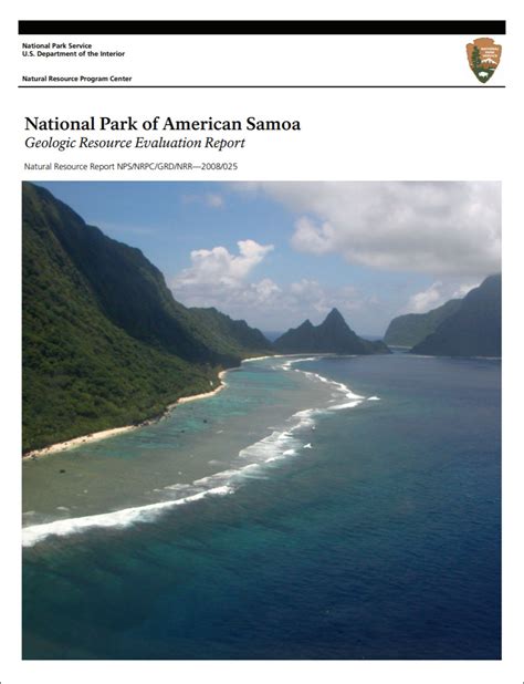 Nps Geodiversity Atlas—national Park Of American Samoa American Samoa