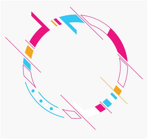 Colourful Circle Banner With Abstract Transparent Circle Banner Png