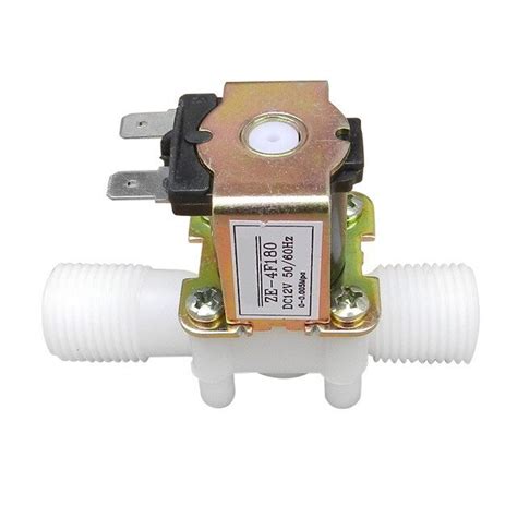 1 2 Plastic Solenoid Valve 12v Dc Normally Closed Pressure Free Electronic Components