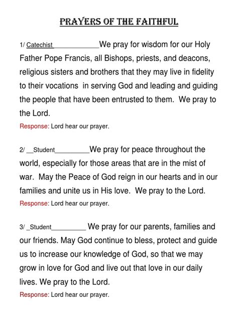 Prayers Of The Faithful 2013 Pdf