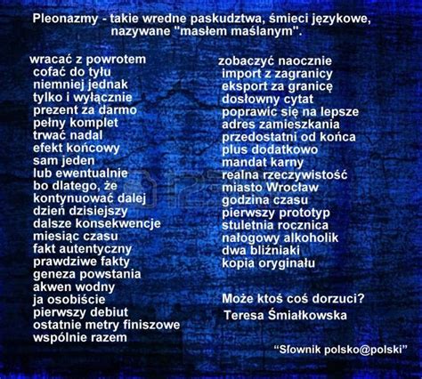 Przykłady pleonazmów