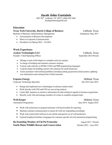 Jacobs Resume 1 Pdf