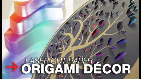 Laser Cut Origami Laser Cutting Paper Décor Interior Design Youtube