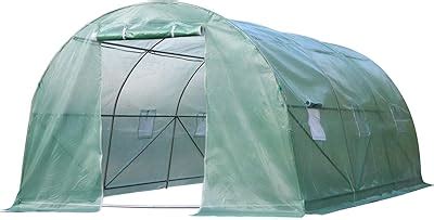 Ohuhu Portable Tunnel Greenhouse Outdoor Heavy Duty Walk In Green