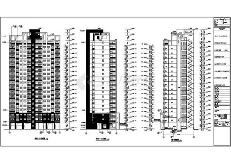 某地18层框架结构住宅楼建筑设计施工图土木在线