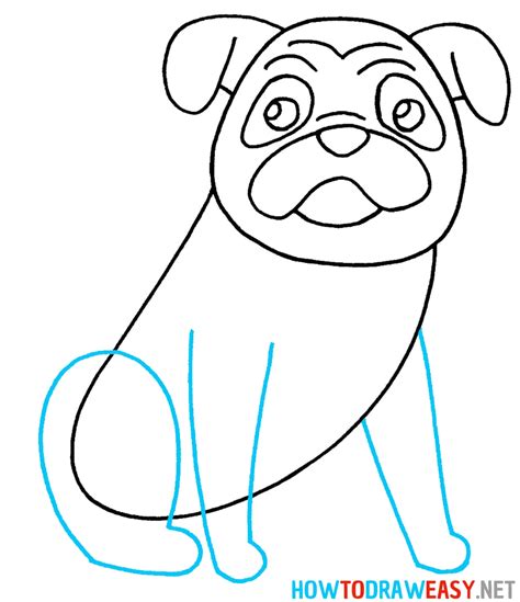 How to Draw a Pug - Draw for Kids