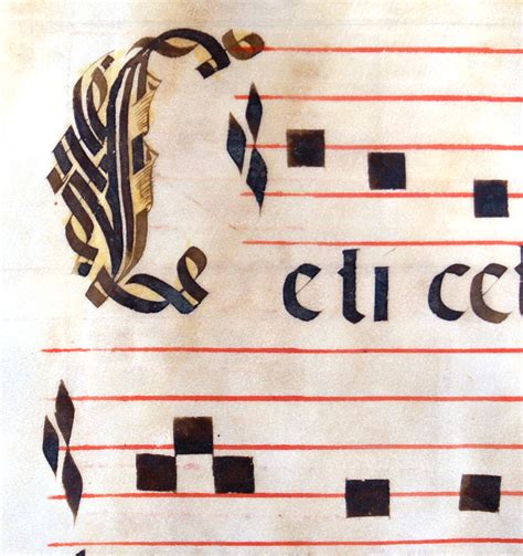 Antiphonal Chant C 1525 Psalms And Luke Elaborate Initials Im