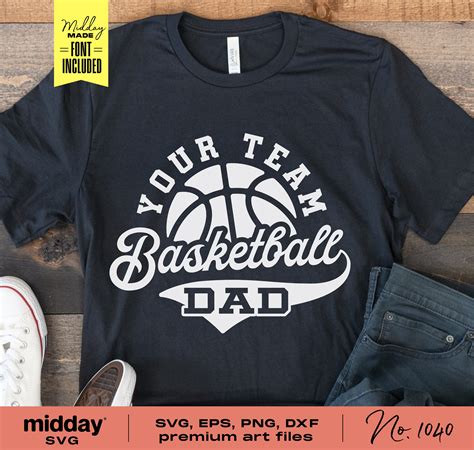 Papá De Baloncesto Svg Png Dxf Eps Svg De Baloncesto Svg Etsy España