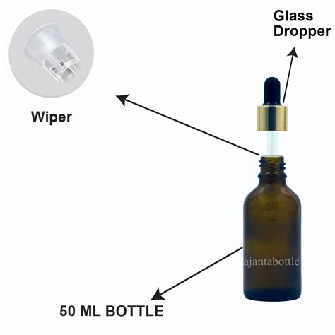 50 Ml Dropper Amber Glass Bottle 18 Mm Special Neck Ajanta Bottle Pvt Ltd