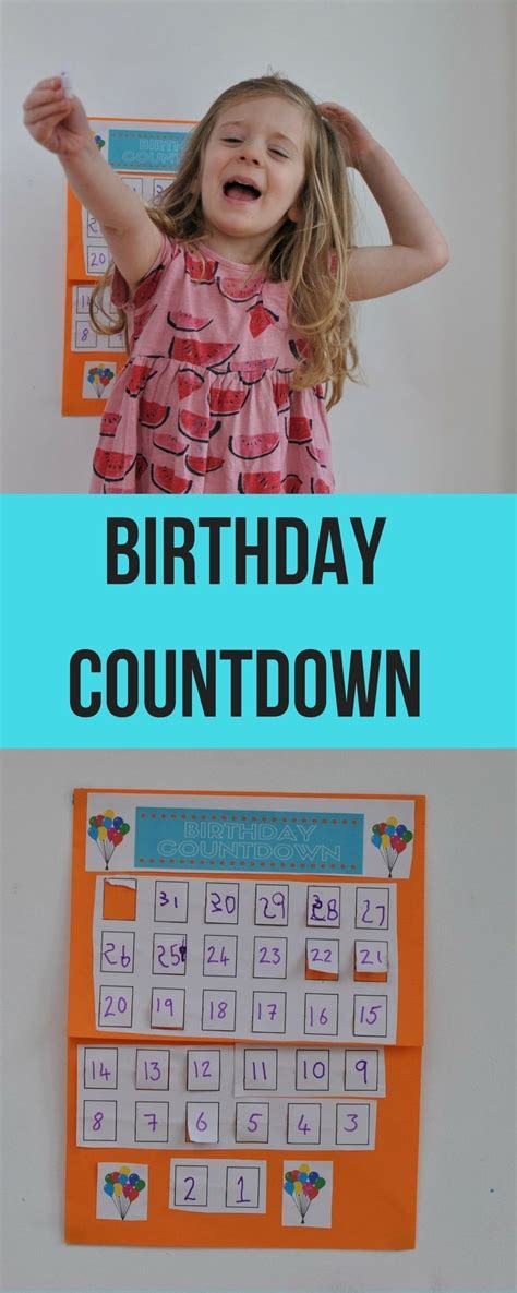 Free Birthday Countdown Calendar - Example Calendar Printable