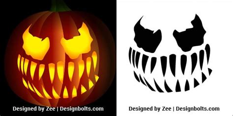 5 Venom Pumpkin Carving Stencils Printable Patterns Ideas For