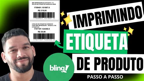 Imprimindo Etiqueta Adesiva De Produto Do Sistema Bling Etiquetas