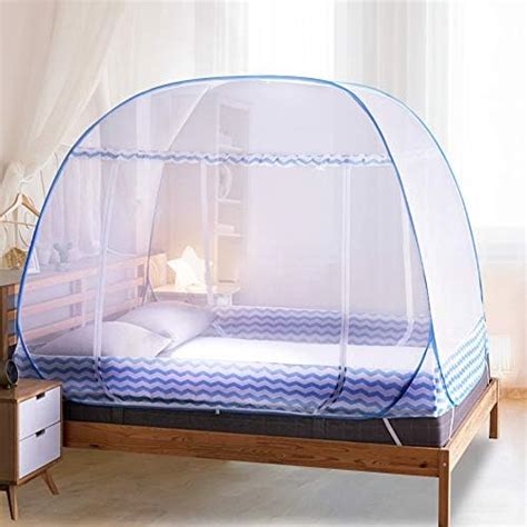 Vangold Mosquito Net Bed Canopy Pop Up Foldable Double Door Easy To