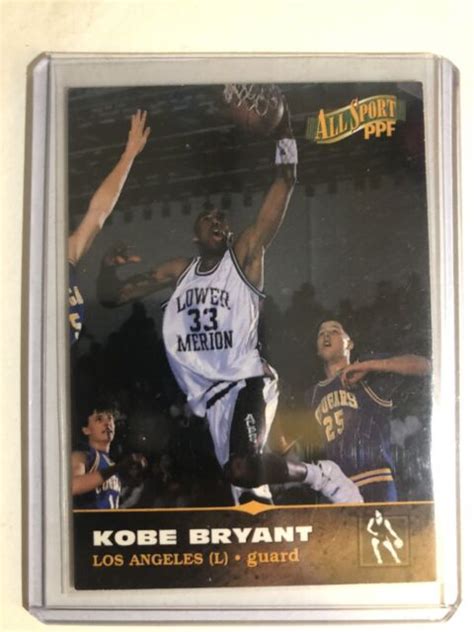 1996 All Sport PPF 11 Kobe Bryant RC Rookie Card High School Stats EBay