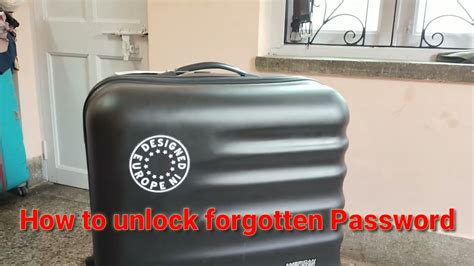 How To Unlock Forgotten Combination Lock Password Trolley Bag Ka Lock