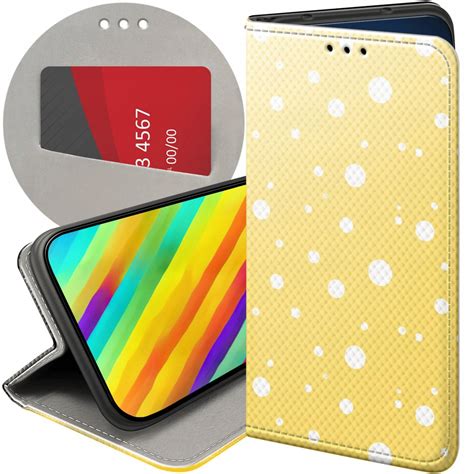 Etui Z Klapk Do Xiaomi Lite Civi Wzory Kropki Grochy Bokeh Dots