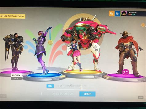 Logged Into Overwatch Opened The Free Legendary Loot Box And Got This