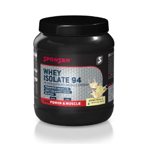 Sponser Whey Isolate 94 Vanille 425g Kraft And Muskelaufbau Shop4runners