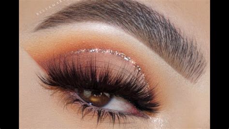 SOFT BROWN GLITTER CUT CREASE EYE MAKEUP TUTORIAL YouTube