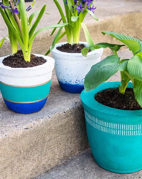 DIY Concrete Plant Pots Craving Some Creativity