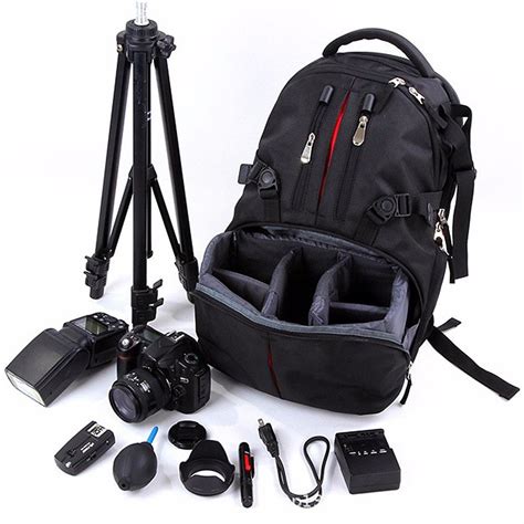 Black Waterproof Professional Photography Backpack