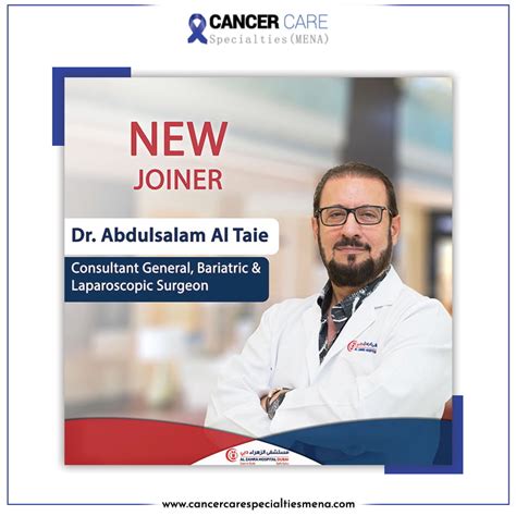 We Are Delighted To Welcome Dr Abdulsalam Al Taie At Al Zahra Hospital